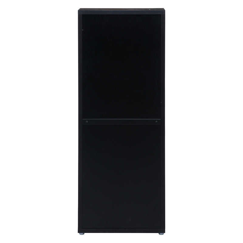 【大型品】【GLASS COLLECTION CASE - ガラコレ】 ガラスコレクションケース6段(4つ扉) BK フィギュア 分割4枚横扉 強化ガラス 幅70cm×高180cm ブラック